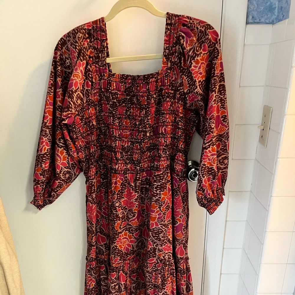 Summersalt smocked midi dress.  XXL.